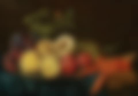 Fruit on a silver platter with lobsters on a partially draped table (preview)