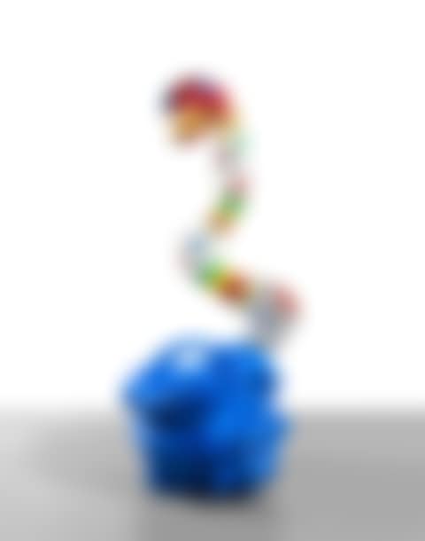 Pouf serpent bleu (preview)
