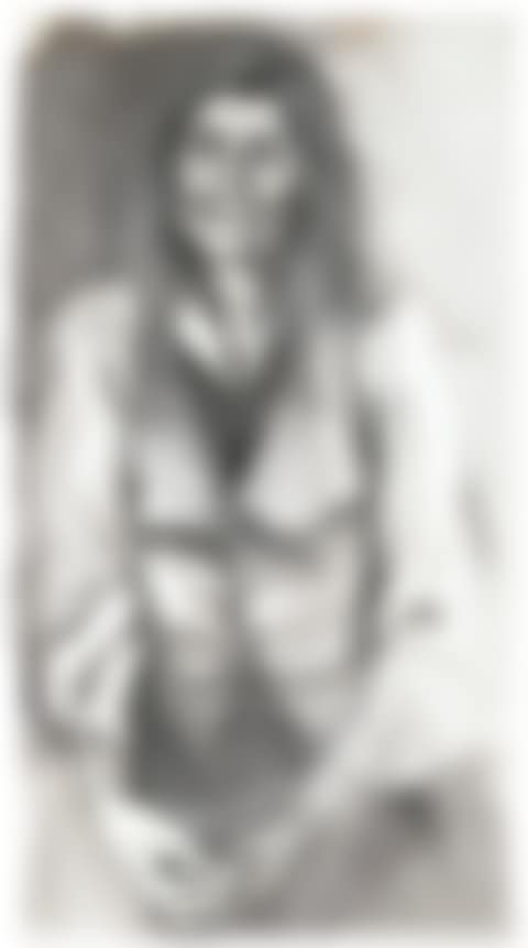 Femme essayant de sourire (preview)