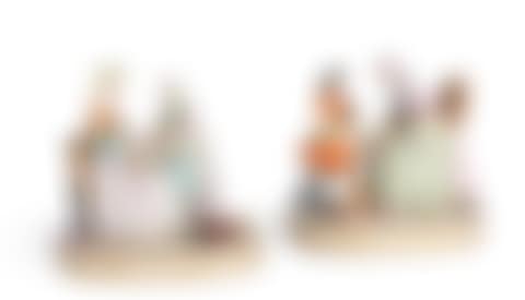Two French porcelain figural groups after Chardin (preview)