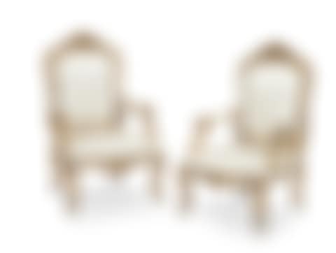 A pair of French late 19th/early 20th century giltwood fauteuils a la Reine (preview)