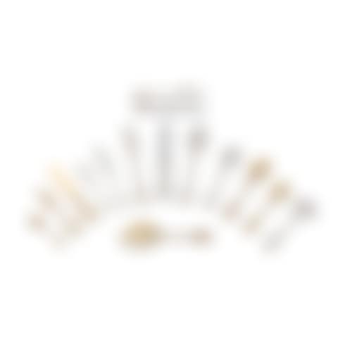 A 228-piece parcel-gilt silver Meissonier-design flatware set (preview)