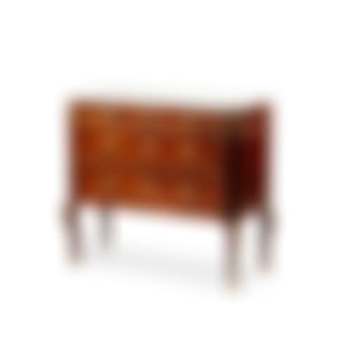 A late Louis XV early Louis XVI gilt-bronze mounted mahogany veneered commode (preview)