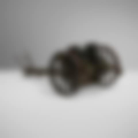 A finely detailed and articulated WWI artillery gun model (preview)