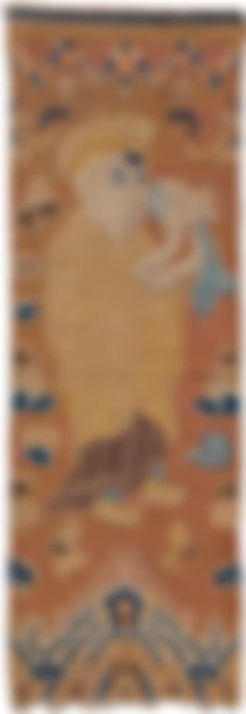 Property Sold by Bonhams AN UNUSUAL PILLAR RUG (preview)