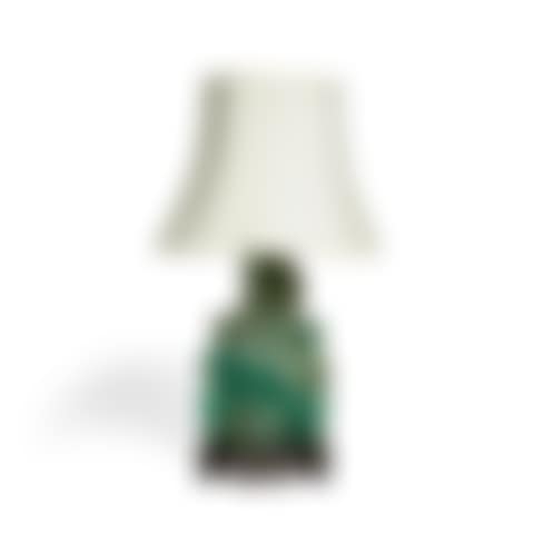 A GREEN QUARTZITE FLATTENED BALUSTER VASE AND COVER (preview)