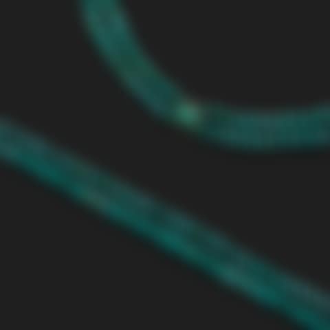 Two row necklace of 51 and 55 falling matrix turquoise balls (preview)