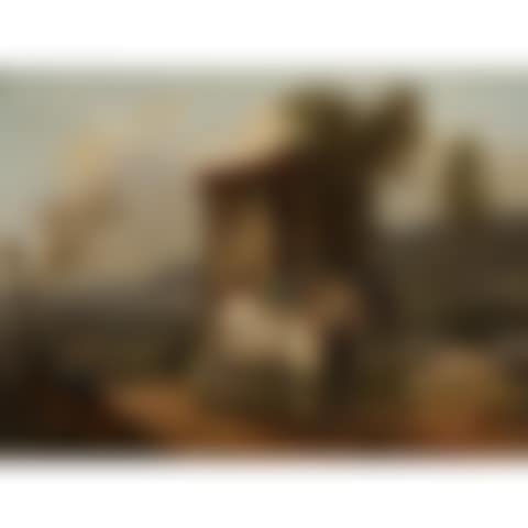 Little horse pulling a cart * The traveler"s stopover (preview)