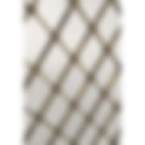 Blackened wooden sideboard opening with three drawers
and two latticework leaves (redone), the tier
with two shelves. (preview)