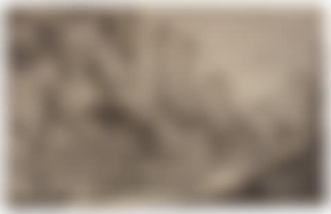 Mountainous landscape with figures walking by a river (preview)