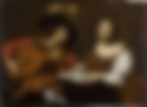 Young Woman Singing Accompanied by a Lute Player (preview)