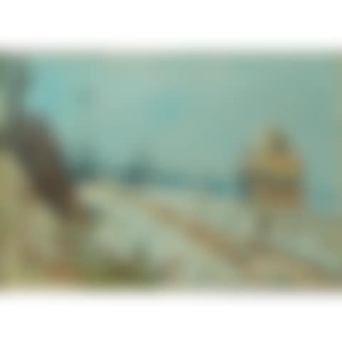 The road to the village in the snow (preview)