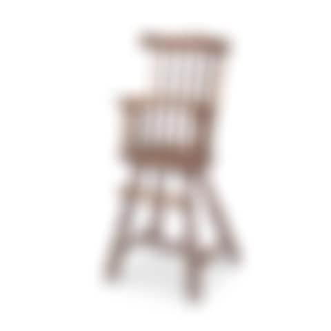The Wister Family Brown-Painted Scroll-Carved Comb-Back Windsor High Chair, Philadelphia, Pennsylvania (preview)