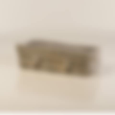 Carved limestone fountain basin
rectangular in shape with rounded corners,
intended to be partly recessed; decor of
two lion heads weirs with open mouths
and three armorial shields; molding with torus
the top part (preview)