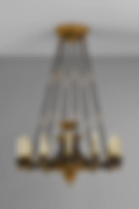A LOUIS-PHILIPPE TWELVE-LIGHT PATINATED-BRONZE AND ORMOLU CHANDELIER (preview)