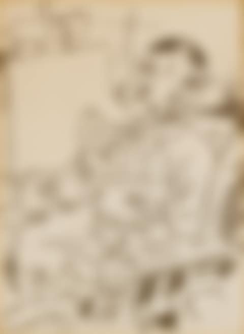 Self-Portrait with Dog in Front of the Easel, from Die Schaffenden (Dückers E101) (preview)