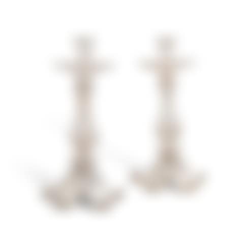 A PAIR OF VICTORIAN SILVER CANDLESTICKS (preview)