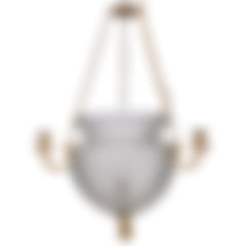 A SWEDISH GILT-BRONZE-MOUNTED CUT AND FROSTED-GLASS HANGING LAMP (preview)