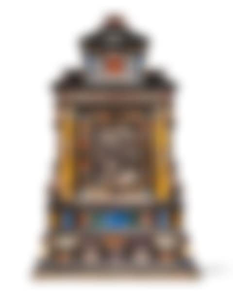 AN ITALIAN PIETRA DURA AND EBONY HOUSE ALTAR (preview)
