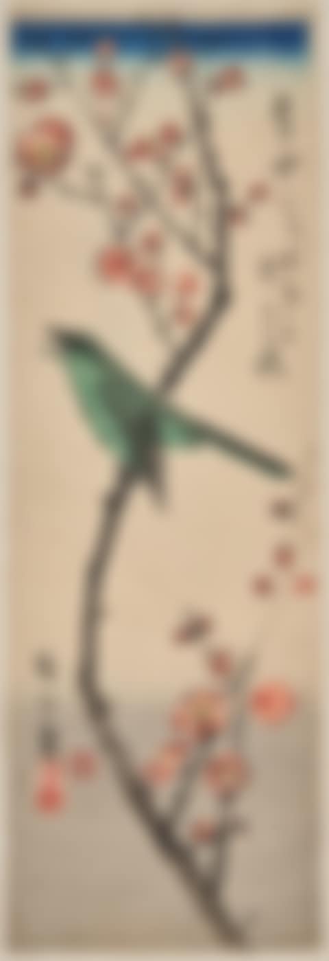 the bird on a blooming plum branch (preview)