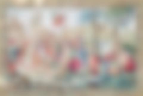 A LARGE MODERN CONTINENTAL ALLEGORICAL TAPESTRY (preview)