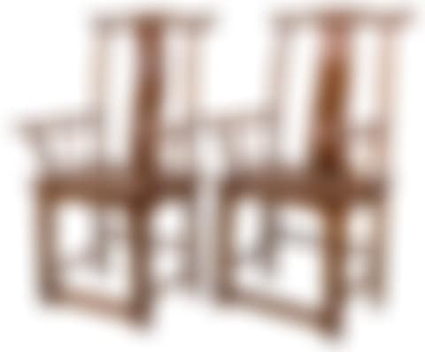 A PAIR OF CHINESE ELMWOOD SOUTHERN OFFICIAL HAT CHAIRS (preview)