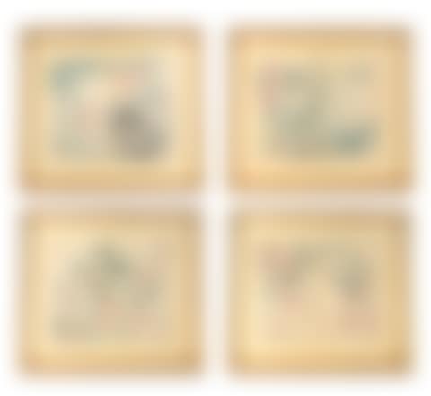 A GROUP OF FOUR CHINESE BIRD AND FLOWER PAINTINGS (preview)