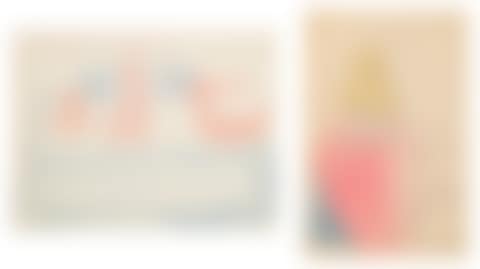 A PAIR OF DRAWINGS; Study of a Female in Pink; Table (preview)