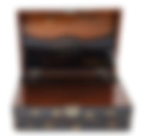 A LACQUERED JAPANESE TRAVELING SECRETARY DESK (preview)