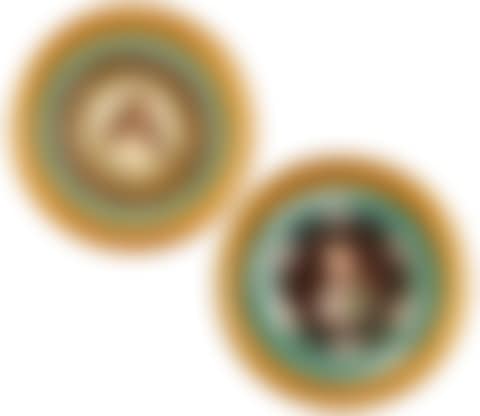 TWO CIRCULAR FRAMED NEO-CLASSICAL STYLE EASTERN EUROPEAN HAND-PAINTED PORTRAIT PLATES (preview)