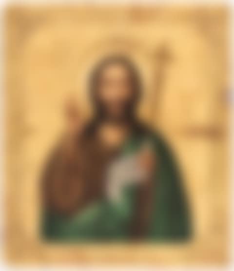 A RUSSIAN ICON OF SAINT JOHN THE FORERUNNER (preview)