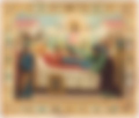 A RUSSIAN ICON OF THE DORMITION OF THE VIRGIN (preview)