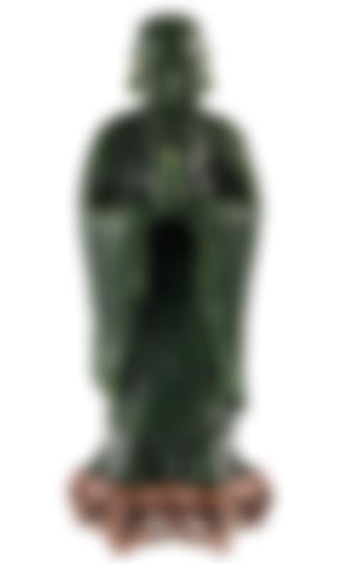 A DARK GREEN JADE CARVING OF ANANDA (preview)