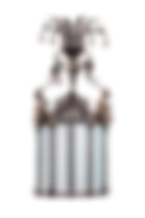 A tole and wrought iron three-light hall lantern (preview)