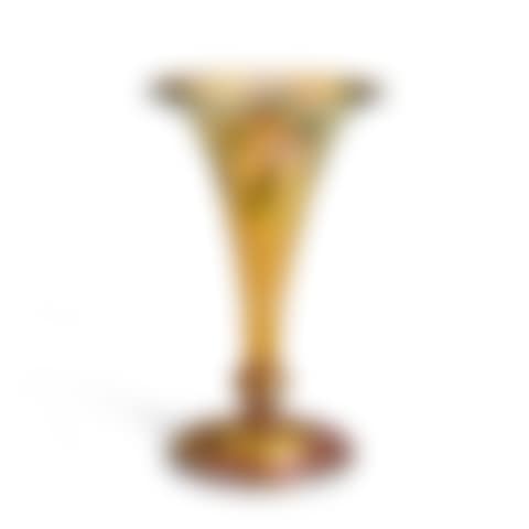 Gold Favrile Glass Vase with Leaf and Vine Decoration (preview)