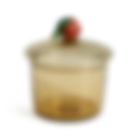 Steuben Covered Glass Jar with Apple Finial (preview)