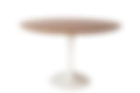 Enamelled Metal and Walnut Tulip Dining Table (preview)