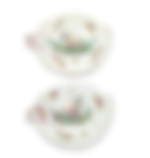 Pair of Worcester Porcelain Leaf-Form Dishes (preview)