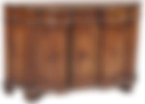 Rococo Walnut Serpentine Front Side Cabinet (preview)