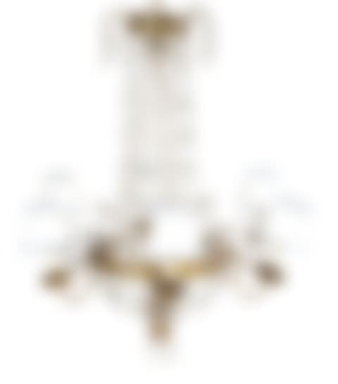 Neoclassical Style Gilt-Bronze and Cut-Glass Six-Light Chandelier (preview)