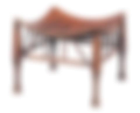 Red Stained Wood Thebes Stool (preview)