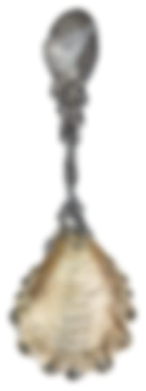 Partial Gilt Sterling Silver Narragansett Pattern Serving Spoon (preview)