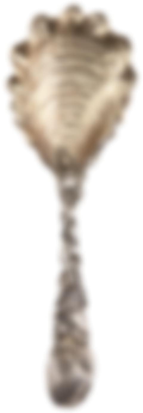 Partial Gilt Sterling Silver Narragansett Pattern Serving Spoon (preview)