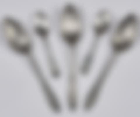 Pine Spoon Rack; Together with Fourteen Pewter Spoons (preview)