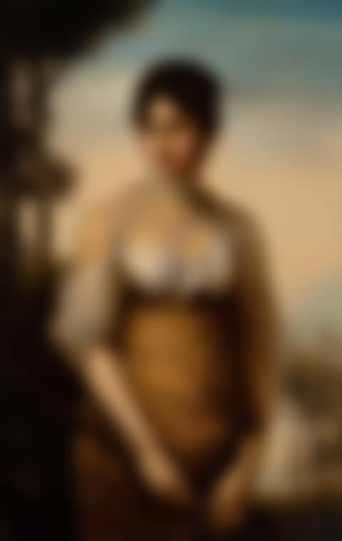 A Lady Standing beside a Lake, Holding a Rebec (preview)