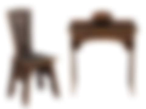 Art Nouveau Maple Desk and Chair (preview)