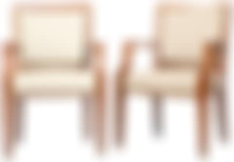 Set of Twelve Upholstered Walnut Armchairs (preview)