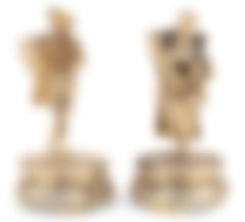 Pair of Victorian Sterling Silver Gilt Figural Table Ornaments (preview)
