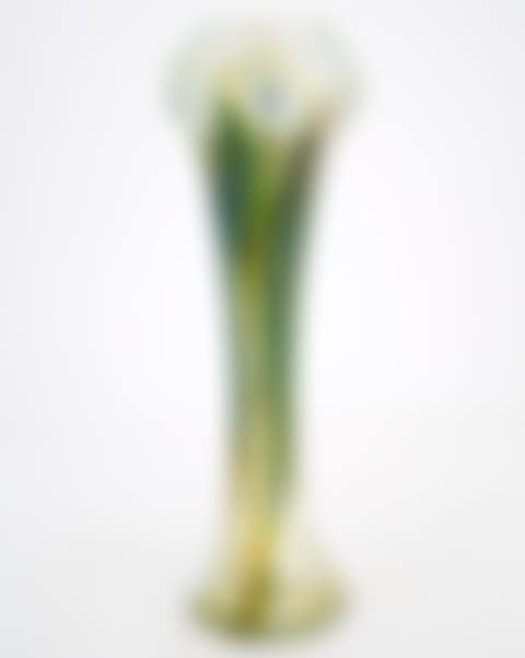 Tiffany Blown Favrile Glass Calla Lily Paperweight Vase (preview)