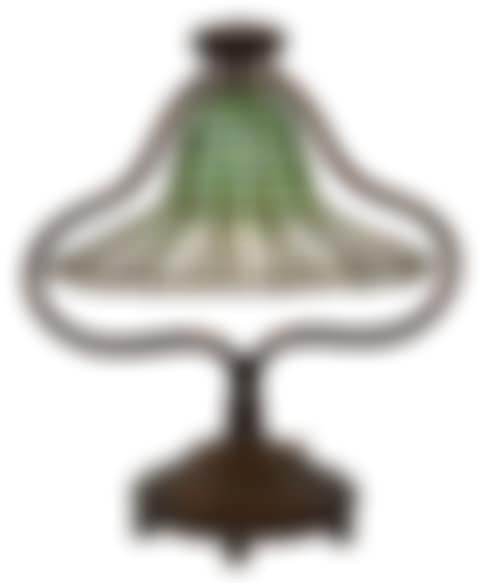 Bronze and Leaded Glass Lotus Bell Table Lamp (preview)